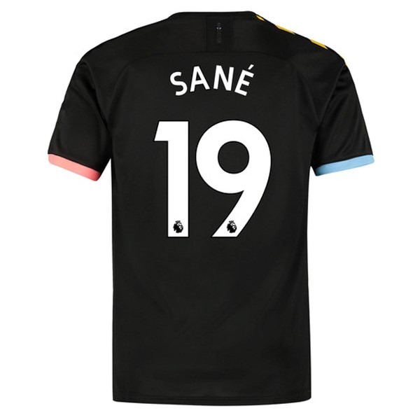 Camiseta Manchester City NO.19 Sane 2ª 2019-2020 Negro